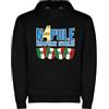 love print Felpa Napoli 2024/25 Idea Regalo Festa del papà - Unisex Cotone Felpato Colore Turchese/Nero 100% Cotone Napule'