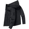 Generico Giacca Invernale Uomo Leggero, Giubbino Antivento e Impermeabile con Cappuccio - Elegante Caldo Cappotto con Cerniera e Fodera per Outdoor