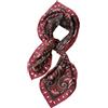 Prettystern Donna Uomo 65cm arrotolato a mano 100% seta sciarpa foulard in Seta Da Collo 37. rosso scuro