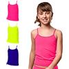 FOCENZA Canottiere Bambina con Spalline Sottili | 3 Pezzi | Vari Colori | Canotta Bambina in Microfibra | Morbida, Elasticizzata e Confortevole | Made in Italy