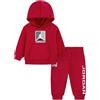 NIKE Jordan Tuta da Bambini con Cappuccio Baseline Rossa