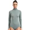 Ciocca Pura Maglia Donna con Cashmere Manica Lunga Pizzo Intimo Canottiera Elegante Calda