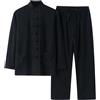 pvucpot Abbigliamento da Uomo in Puro Cotone Tai Chi Uniforme Uomo Kung Fu Abbigliamento a Maniche Lunghe Cinese Tradizionale Vestiti Tradizionali, Ampia Vestito di Sizetang