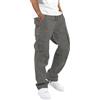 TARAINYA Cargo Uomo Pantaloni Uomo Cargo in Cotone Morbido con Cordino Regolabile e Tasche Funzionali Verde Scuro Grigio L