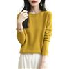 Chanyarn Maglione Girocollo da Donna in 100% Lana Merino 2025 Maglione Lavorato a Maglia Senza Cuciture a Maniche Lunghe