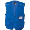 Siry Work Gilet senza maniche uomo multitasche, in cotone e poliestere, pesca, logistica, con tasca portabadge a scomparsa e profili rifrangenti, JRC Art. New Safari