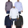 Maxfort Camicia Elegante da Uomo, Taglie Forti, Cotone Elasticizzato, Fino Taglia 8XL (IT, Testo, 3XL, Regular, Regular, Blu)