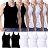LOLPIP Canotte da uomo multipack in cotone canottiera da uomo senza maniche tinta unita biancheria intima di base, XXL