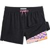 maamgic Costume Uomo Mare 4-Way Stretch Vintage Elastico Asciugatura Rapida Costume da Bagno con Fodera Rete e 3 Tasche