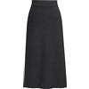 Generic Gonna lunga nera da donna - Gonna a matita nera con spacco - Gonna in lana Split Wrap Gonna a metà corpo vintage elegante gonna lunga a vita alta gonna a pieghe casual, Nero , XXXXXL