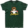 3styler T-Shirt Uomo Sampei Il Pescatore Pesci Fisherman Fish - Cartoons Anni 70 Shirt - Linea Classic - 100% Cotone 185 gr/mq (L, Verde)
