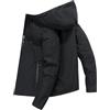 Generico Giacca Invernale Uomo Leggero, Giubbino Antivento e Impermeabile con Cappuccio - Elegante Caldo Cappotto con Cerniera e Fodera per Outdoor