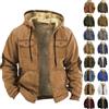 Generico Giubbotto Uomo Invernale Spesso Imbottito Parka Invernale Elegante Lavoro con Cappuccio Taglie Forti Casual Trend Zip Confortabile