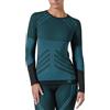 Risalti Maglia Termica Donna Manica Lunga Energy - Intimo Termico Traspirante a Compressione, Senza Cuciture ed Etichette per Sci, Trekking, Running, Ciclismo - Made in Italy