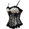 Hengzhifeng Corsetto Donna Push up Bustino Corsetti Gotico (EUR 30-32,Beige)