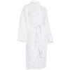 Brandsseller Accappatoio Unisex in Cotone a Nido d'Ape M - Vestaglia Leggera e Assorbente per Uomo e Donna - Certificato OEKO-TEX 100 - Cappotto da Casa/Sauna - Bianco