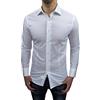 Evoga Camicia Uomo Sartoriale Oversize conformata Taglie comode (L, Bianco)