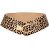 LEACOOLKEY Cintura elastica da donna spessa vintage elasticizzata con fibbia in oro per abiti