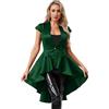 TiaoBug Cappotto da Donna Gotico Steampunk Frack Giacca Medievale Vittoriana Vintage Blazer Soprabito Stile Gotico Abito Travestimento Costume Cosplay Carnevale Halloween