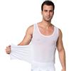DAIHAN Canottiera Uomo Canotta Snellente Pancera Contenitiva Intimo Modellante Shapewear T-Shirt Senza Maniche Dimagrante per Sportivo Fitness