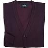 Coveri Maglione Uomo Pullover Gilet Maglia Aperta con Bottoni Elegante Classico M L XL XXL (M - Bordeaux)