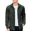 COOFANDY Camicia Uomo Invernale in Velluto a Coste Maniche Lunghe Regular Fit