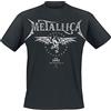 Metallica Biker Unisex T-Shirt Nero 100% Cotone Regular