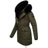 Navahoo Parka invernale caldo da donna con doppio cappuccio in pelliccia sintetica Sweety Deluxe XS-XXL