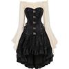 Hengzhifeng Corsetto Cosplay Pirata Donna con Gonne e Camicia | Costume Carnevale Donna Corsetto