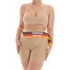 TONEST Shapewear - Intimo Snellente - Taglie Forti - Pantaloncini Modellanti - Vita Alta o Media - Shorts Contenitivi Donna - Mutande Pancia Piatta - Senza Cuciture - 1200-MS-FC-Curvy (42, Beige)