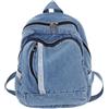 AJTUTUS Zaino portatile blu Jean, per la scuola, da viaggio, per donne e ragazze, Blu