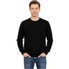 Marenza Girocollo Uomo Manica Lunga Misto Cashmere Seta Made in Italy