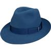 Borsalino Cappello Alessandria Superior Uomo - Made in Italy Fedora da con Fodera, Nastro Grosgrain Autunno Estate Primavera Inverno Estate/Inverno