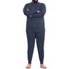 RCLONGEU Grandi Dimensioni Biancheria Intima Termica Uomo Set di Funzionale Intima Traspirante Base Layer Invernale Termiche Abbigliamento Termico Intimo per Sci Ciclismo Corsa (Grigio Scuro,8XL)