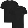 DANISH ENDURANCE Maglia Termica Uomo, 100% Merino, Pacco da 1 o 2, Nero, L