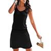 TBSCWYF Copricostume Donna Mare Vestito Stampato Ondulato Bikini Cover Up Senza Maniche Abito da Spiaggia Tropical Causal Abiti Estivi Copricostume Donna Mare Vestito Senza Maniche