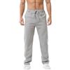 HOEREV Lino Cotone Pantaloni Pantaloni Disegno Stringa Cerniera