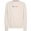 Tommy Hilfiger Uomo Felpa Girocollo Contrast Stitch Crewneck Mw0Mw25543 L Avorio Feather White AF4