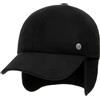 Bugatti Windstopper Gore Cap Basecap Baseballcap Invernale Outdoorcap Donna/Uomo - Fatto nell'UE Chiuso sul retro, con visiera, visiera, Nero , L