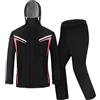 Jywmsc Tuta Antipioggia da Uomo Giacca Impermeabile e Tuta Pantalone Impermeabile Giacca Antipioggia Unisex Giacche da Ciclismo con Cappuccio con Catarifrangenti di Sicurezza