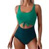uxxnjfg Costume Donna Intero Curvy Costumi da Bagno Donna Sexy Senza Segni Abbronzatura Vestiti Coordinati Estivi a Fascia Abbigliamento Contenitivo Reggiseno Mare Verde Scuro M