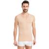 FINN Maglietta Intima Business Uomo Senza Maniche con Scollo a V - Maglia Sottogiacca in Originale Tessuto Lenzing® Modal - La Canottiera Perfetta sotto Camicia e Abito Color Pelle Nude 3XL