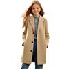Generic Trench per ragazze adolescenti, doppiopetto, colletto dentellato, cappotti di lana per bambini inverno caldo antivento mezza lunghezza pulsante Parka giacca con tasca casual moda elegante scuola