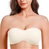 MELENECA Donna Minimizer Reggiseno Senza Spalline Invisibile con Ferretto Senza Imbottito Dollaro di Sabbia 3F