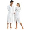 idepent, Accappatoio unisex in mussola, 100% cotone, prodotto in Turchia, morbido, altamente assorbente, di qualità e durevole, design elegante naturale