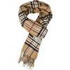 Glory Max - Sciarpa invernale unisex classica a quadri tartan, morbida, effetto cashmere, 182,9 x 30,5 cm, Beige, 72 x 12 x 0.2
