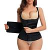 CHUMIAN Donna Body Shaper Contenitivo Snellente Dimagrante Corsetto Bustino Modellante Stringivita Corpetto Waist Trainer (Nero, M)
