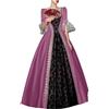 Generico Vestito Palazzo Elegante Medioevo Donna -Retro Victorian-Costume da Dama dell'800-Costume Carnevale Donna A-Line -Carnevale Veneziano-Abito Masquerade Lolita Party Festa da Ballo Halloween Vestiti