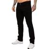 989Zé ENZO Jeans Uomo Pantaloni Casual Cotone Regular Fit con Elasticizzato EZ359 Nero 28W / 30L