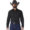 Wrangler Men's Sport Western Basic Two Pocket Long Sleeve Snap Shirt Shirt (Pack of 1)